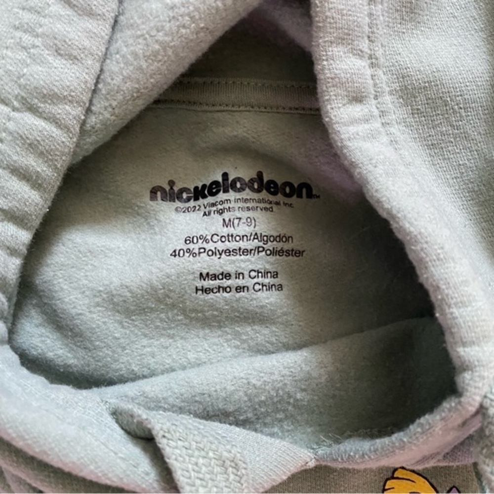Nickelodeon women’s juniors sage green graphic‎ hoodie size medium - Picture 10 of 10